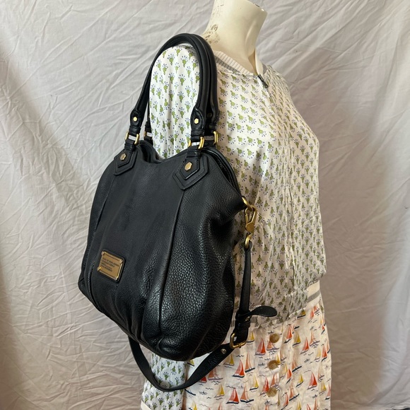 Marc Jacobs classic Q black leather shoulder 2 way bag - Picture 2 of 13